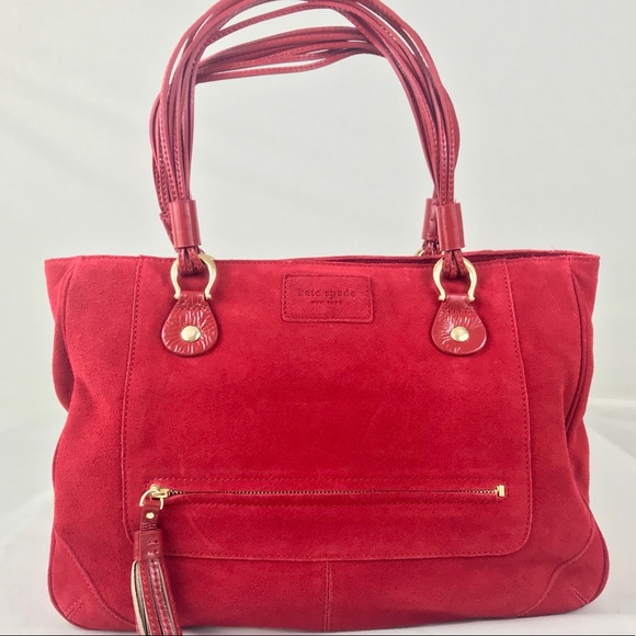 Kate Spade Suede Fosters Crossing Handbag - Picture 1 of 9